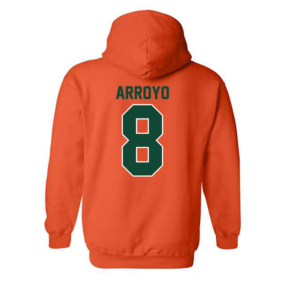 Miami - NCAA Football : Elijah Arroyo - Classic Shersey Hooded Sweatshirt-1