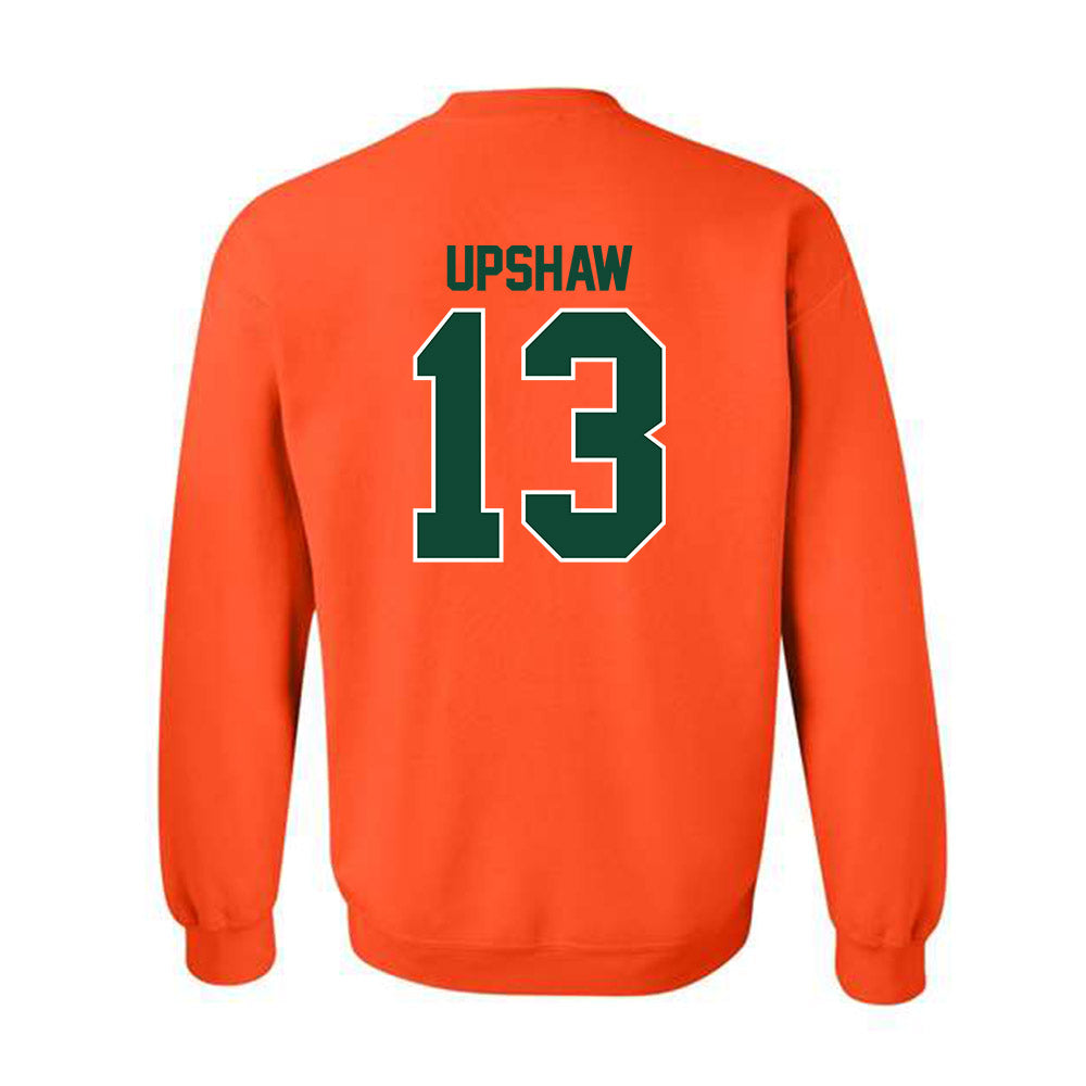 Miami - NCAA Football : Daylyn Upshaw - Classic Shersey Crewneck Sweatshirt-1