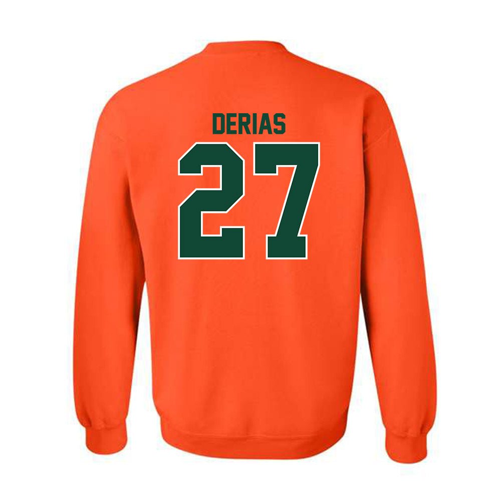 Miami - NCAA Baseball : Howard Tate DeRias - Classic Shersey Crewneck Sweatshirt-1