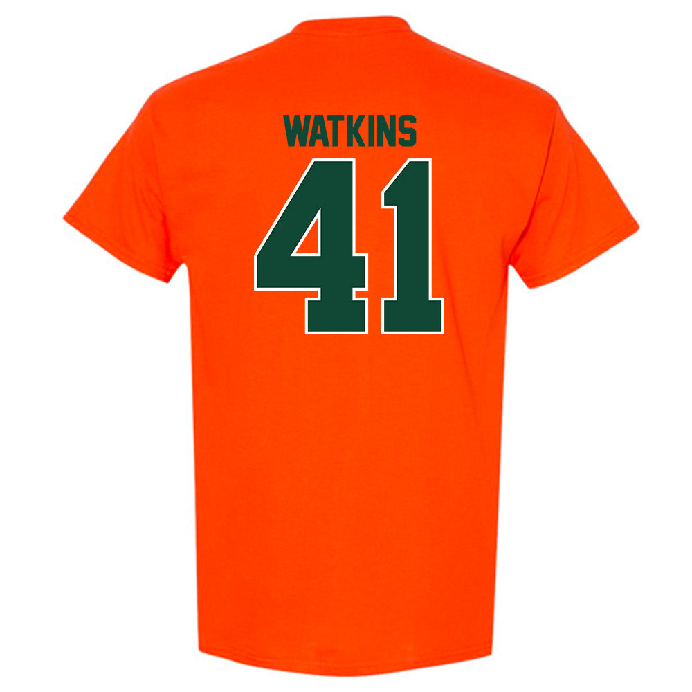 Miami - NCAA Baseball : Jailen Watkins - Classic Shersey T-Shirt-1