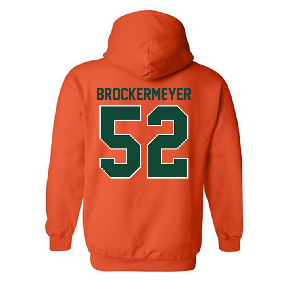 Miami - NCAA Football : James Brockermeyer - Classic Shersey Hooded Sweatshirt-1