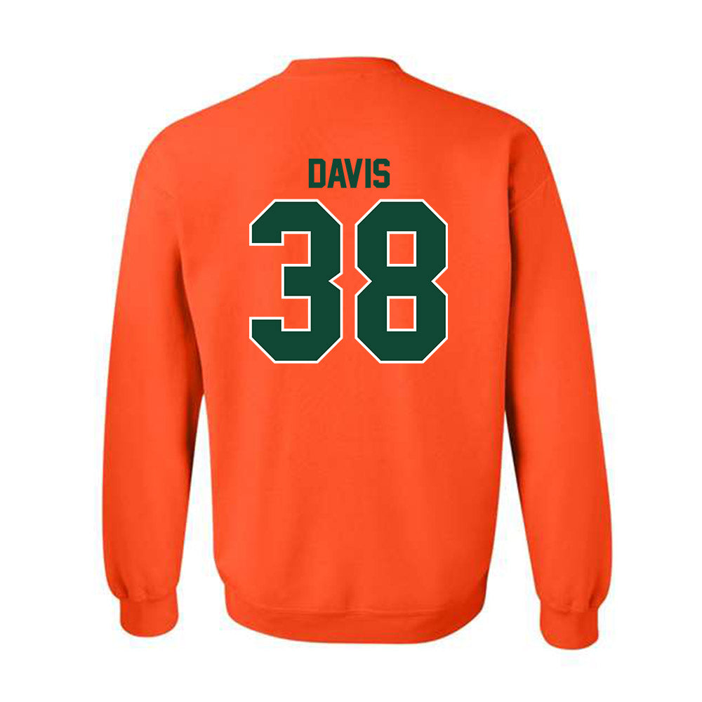 Miami - NCAA Football : Carter Davis - Classic Shersey Crewneck Sweatshirt-1