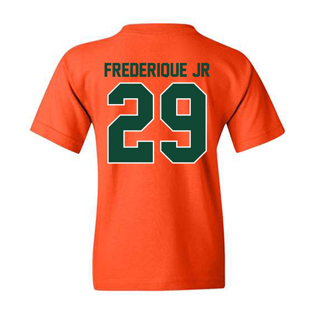 Miami - NCAA Football : Romanas Frederique Jr - Classic Shersey Youth T-Shirt-1