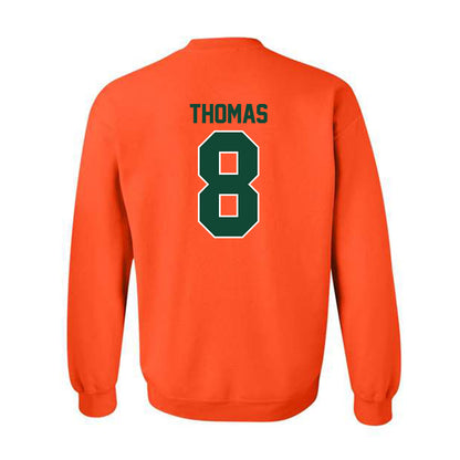 Miami - NCAA Football : Jakobe Thomas - Classic Shersey Crewneck Sweatshirt-1