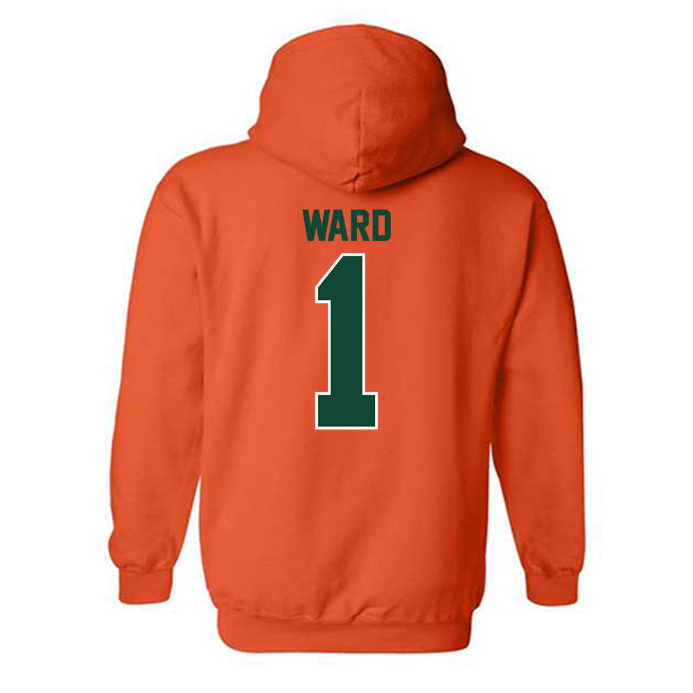 Miami - NCAA Football : Cam Ward - Classic Shersey Hooded Sweatshirt-1