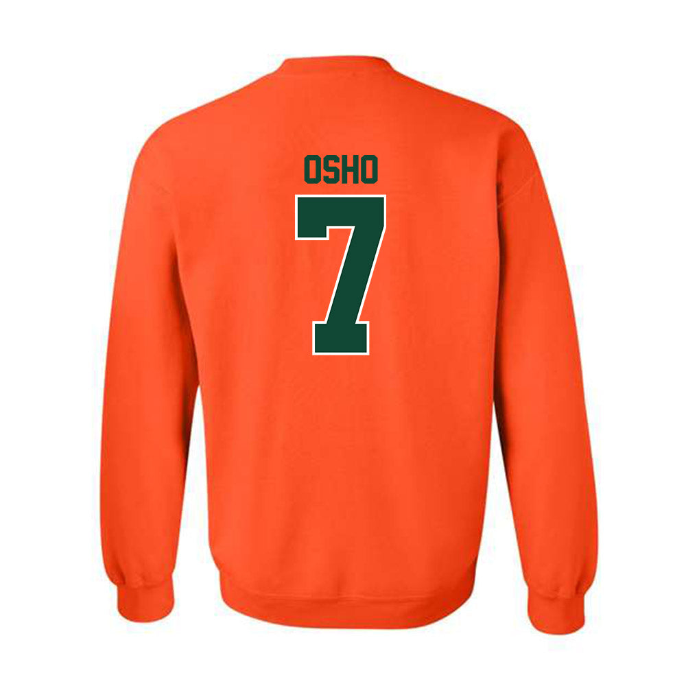 Miami - NCAA Women's Basketball : Danielle Osho - Classic Shersey Crewneck Sweatshirt-1