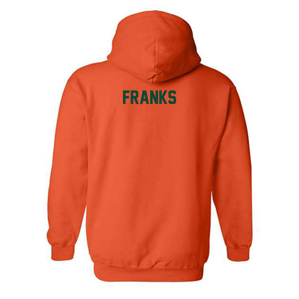 Miami - NCAA Men's Track & Field : George Franks - Classic Shersey Hooded Sweatshirt-1