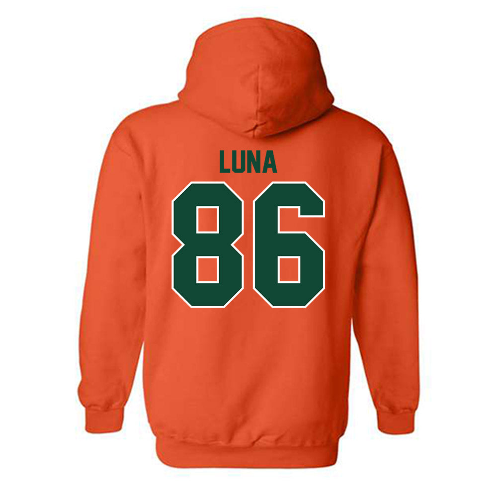Miami - NCAA Football : Kolby Luna - Classic Shersey Hooded Sweatshirt-1