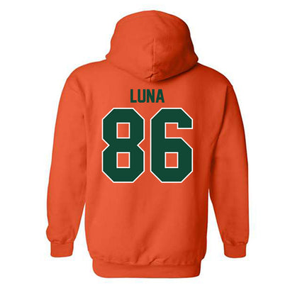 Miami - NCAA Football : Kolby Luna - Classic Shersey Hooded Sweatshirt-1