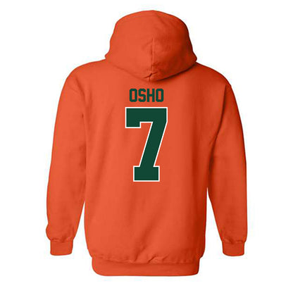Miami - NCAA Women's Basketball : Danielle Osho - Classic Shersey Hooded Sweatshirt-1