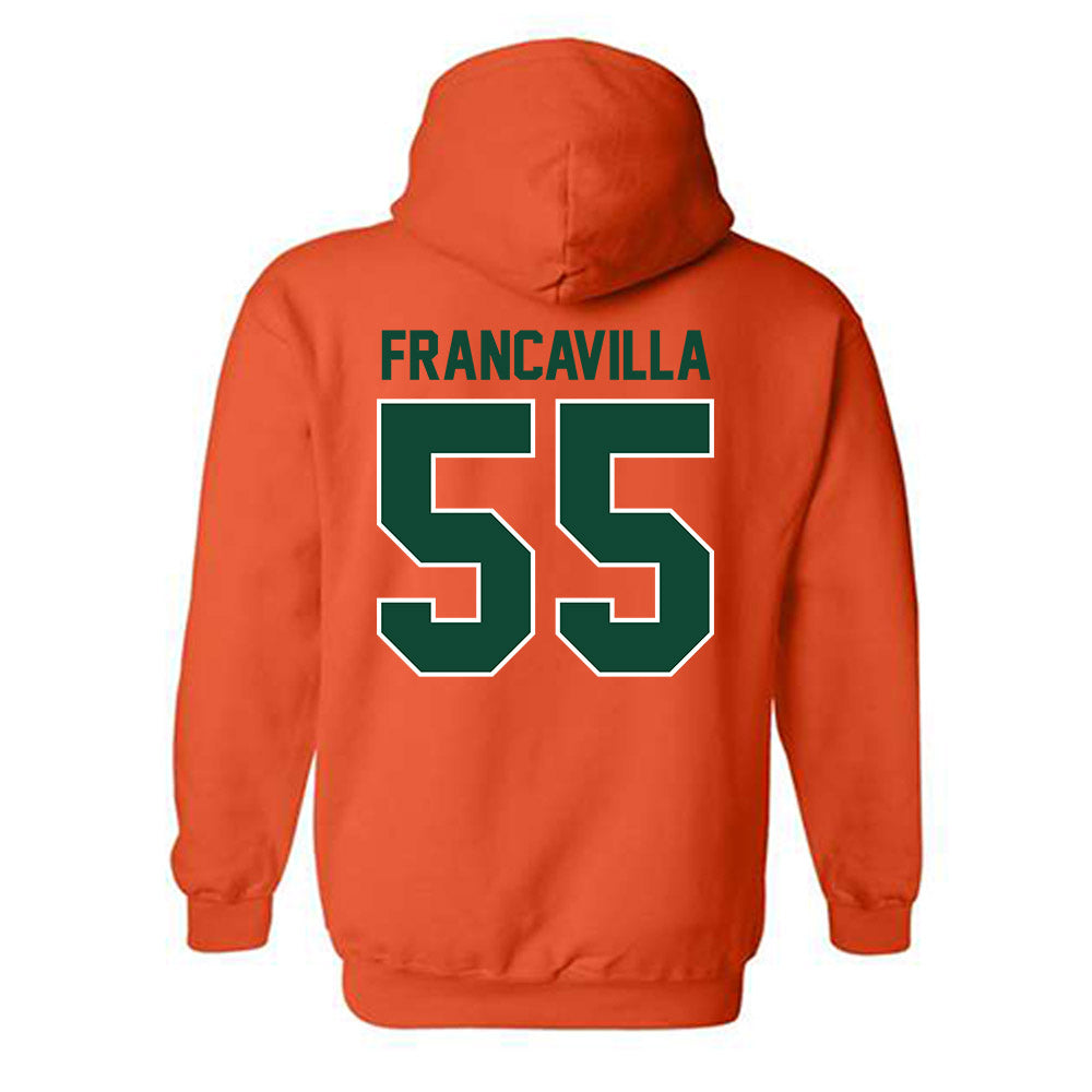 Miami - NCAA Football : Nino Francavilla - Classic Shersey Hooded Sweatshirt-1
