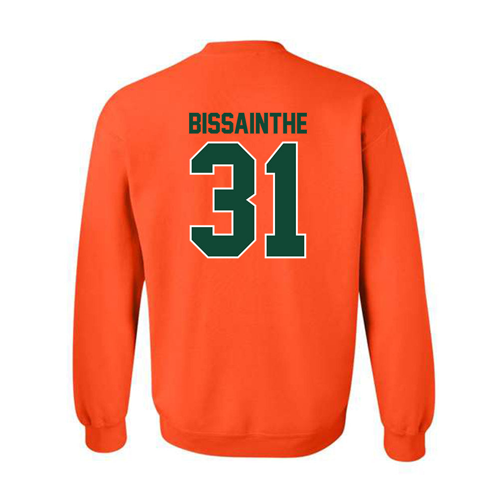 Miami - NCAA Football : Wesley Bissainthe - Classic Shersey Crewneck Sweatshirt-1