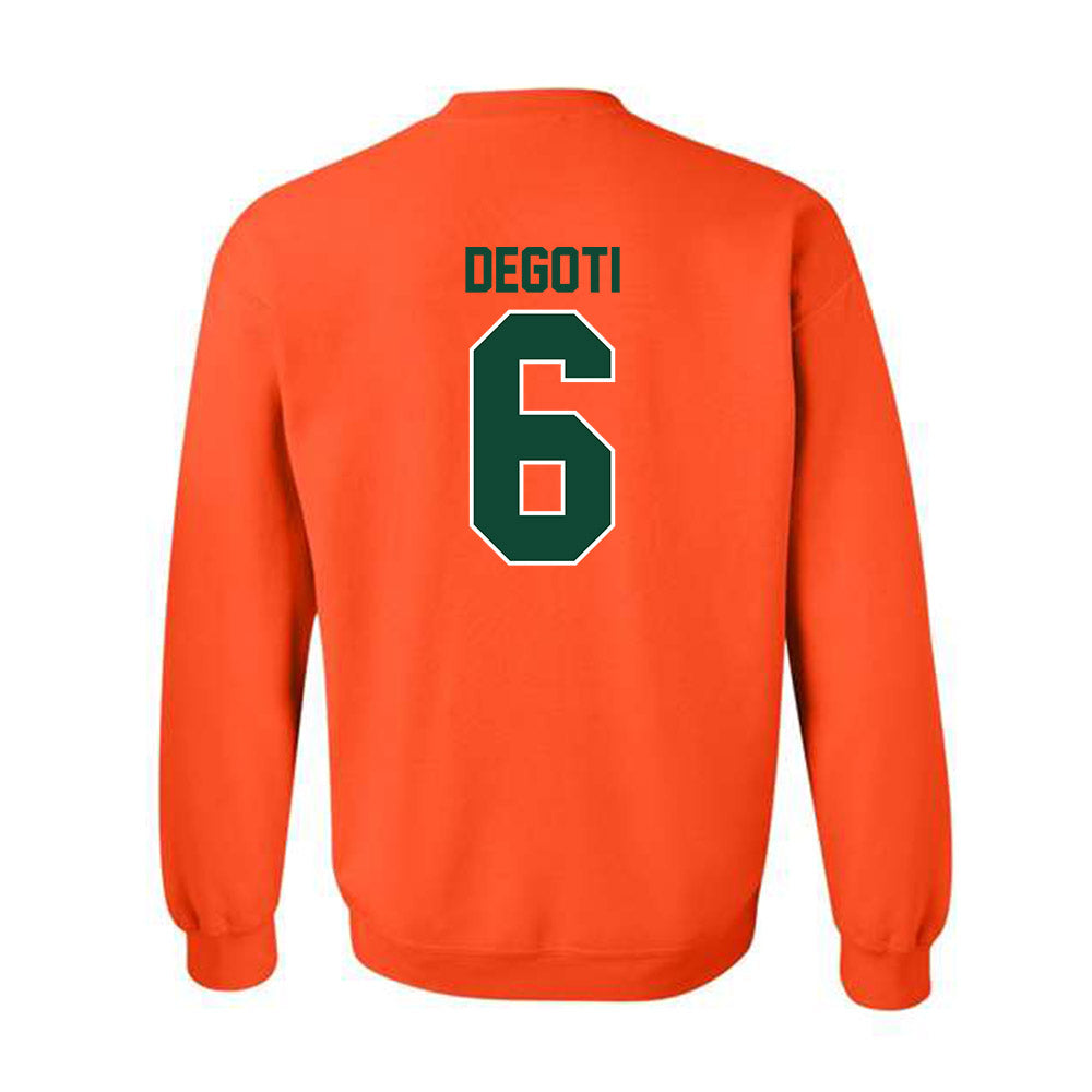 Miami - NCAA Baseball : Brandon DeGoti - Classic Shersey Crewneck Sweatshirt-1