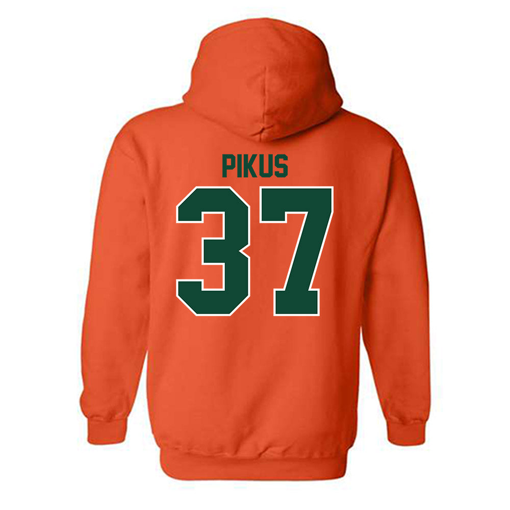 Miami - NCAA Football : Henry Pikus - Classic Shersey Hooded Sweatshirt-1