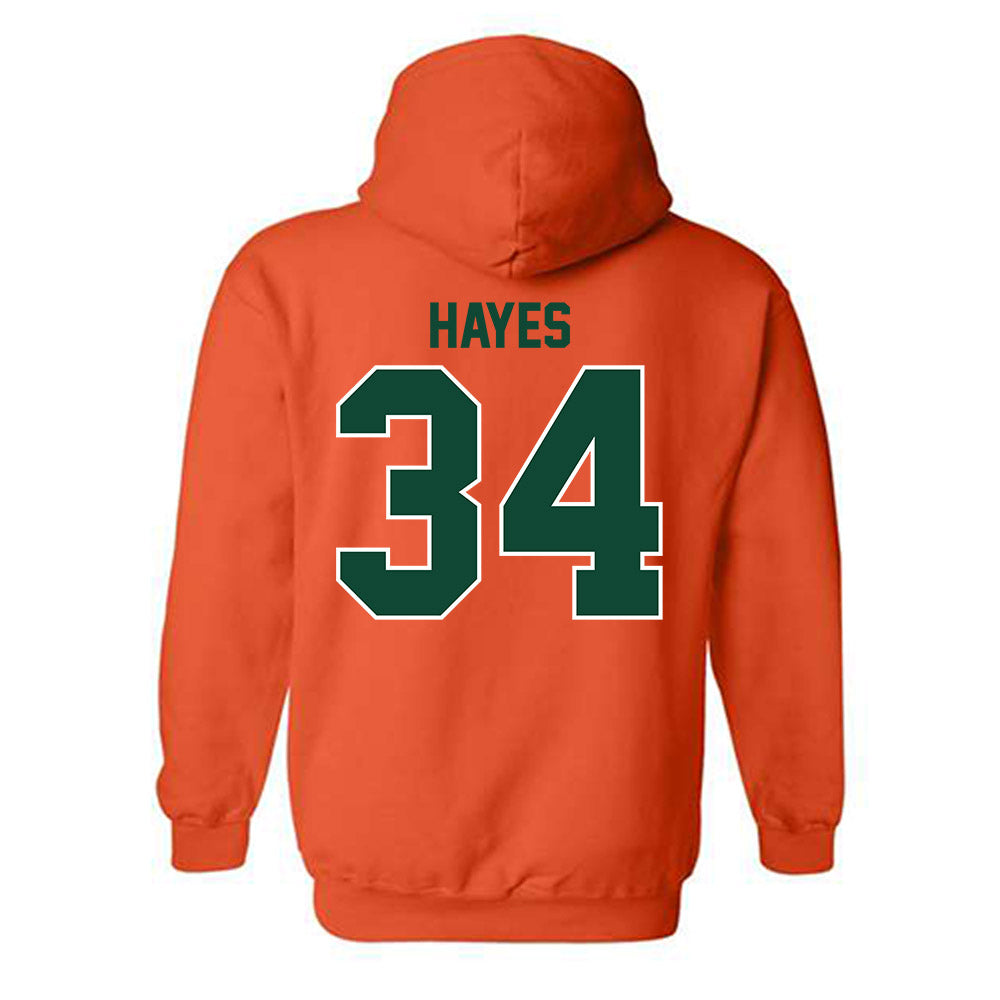 Miami - NCAA Football : Adarius Hayes - Classic Shersey Hooded Sweatshirt-1