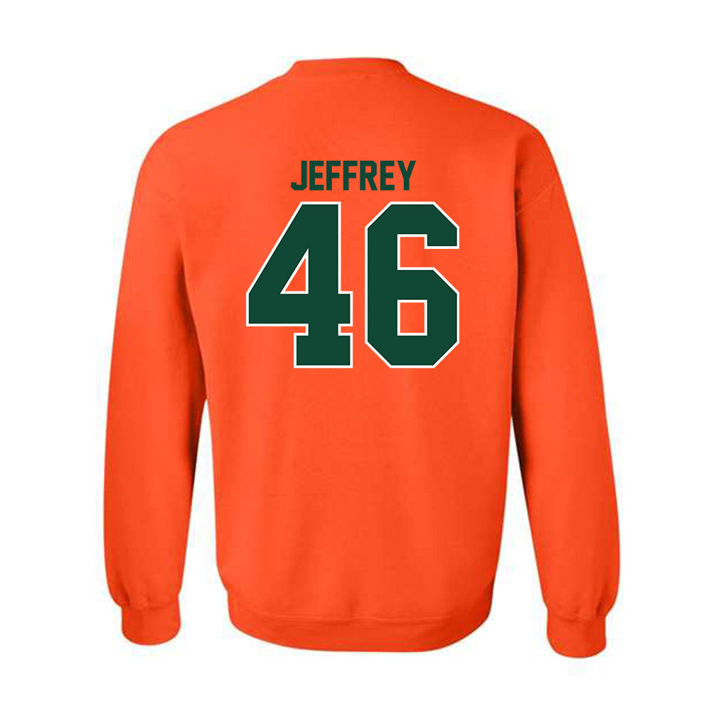 Miami - NCAA Baseball : Donavan Jeffrey - Classic Shersey Crewneck Sweatshirt-1