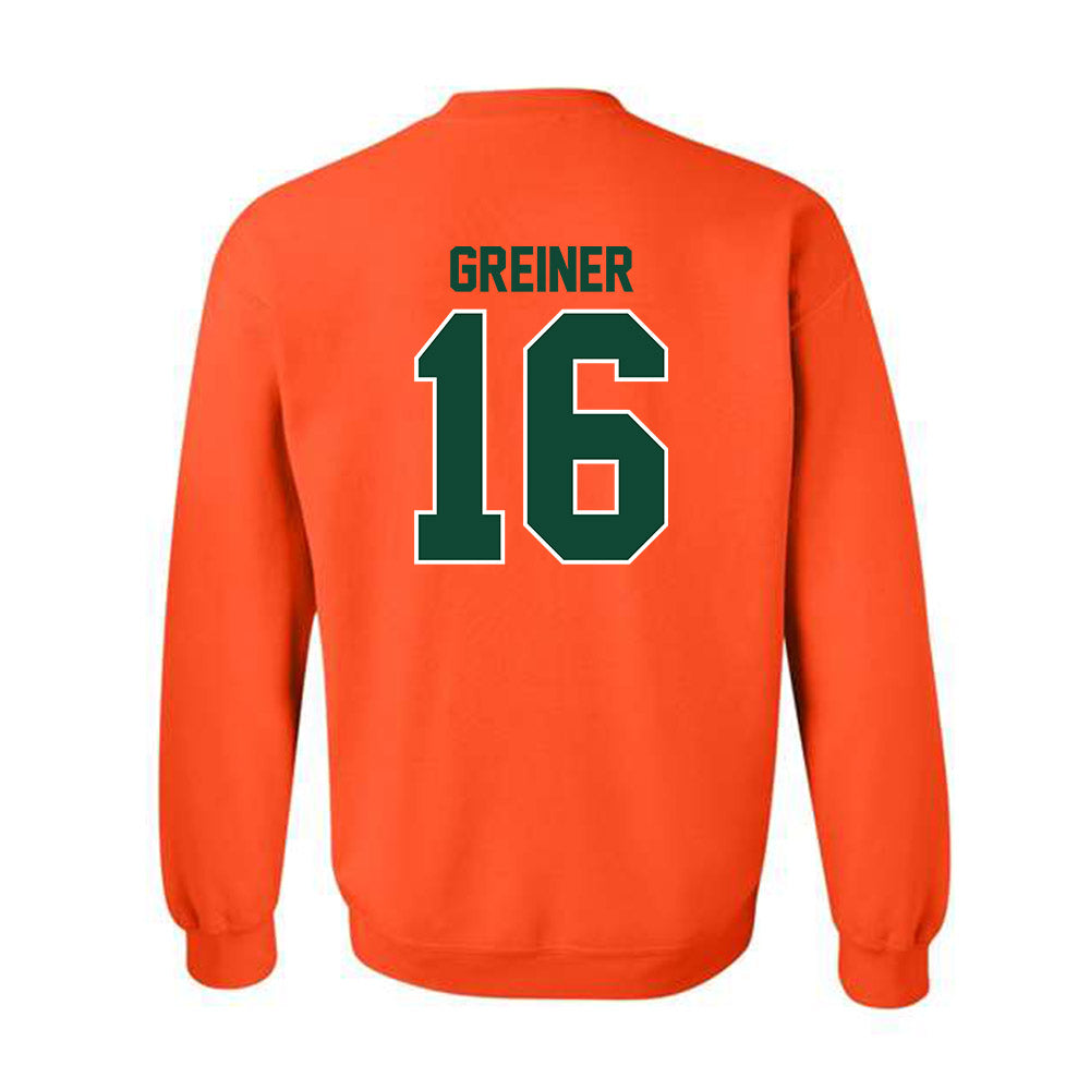 Miami - NCAA Women's Soccer : Sarah Greiner - Classic Shersey Crewneck Sweatshirt-1