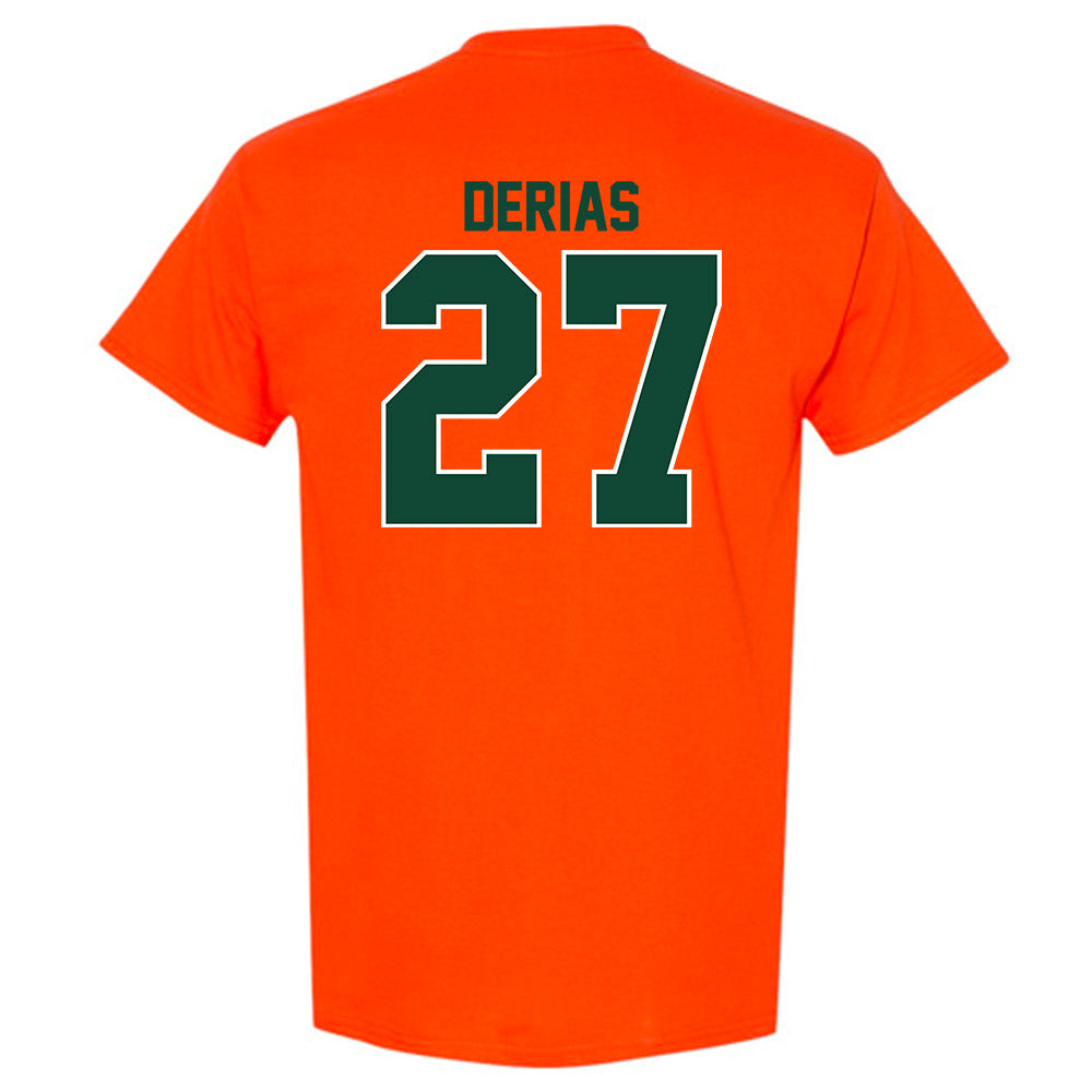 Miami - NCAA Baseball : Howard Tate DeRias - Classic Shersey T-Shirt-1