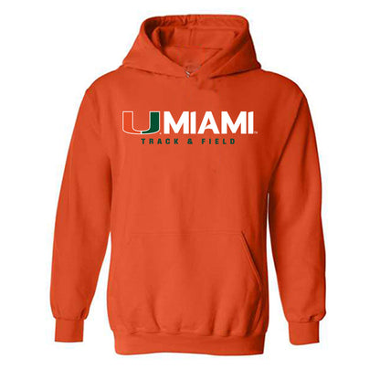 Miami - NCAA Men's Track & Field : Cason Mitchell - Classic Shersey Hooded Sweatshirt-0