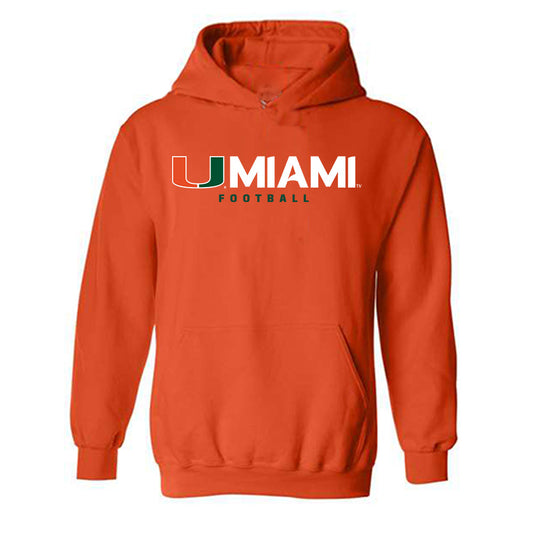 Miami - NCAA Football : Romanas Frederique Jr - Classic Shersey Hooded Sweatshirt-0