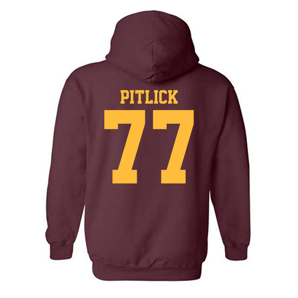 Minnesota - NCAA Men's Ice Hockey : Rhett Pitlick - Classic Shersey Hooded Sweatshirt