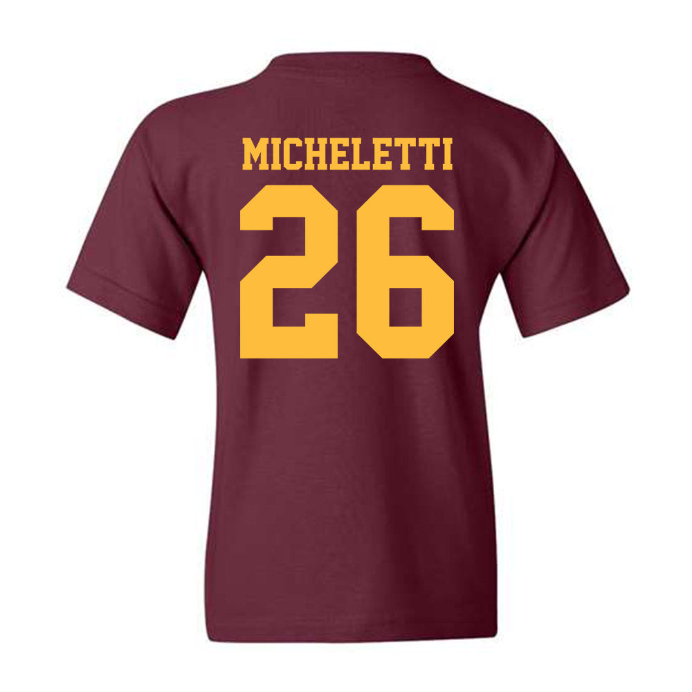 Minnesota - NCAA Men's Ice Hockey : Pat Micheletti - Classic Shersey Youth T-Shirt