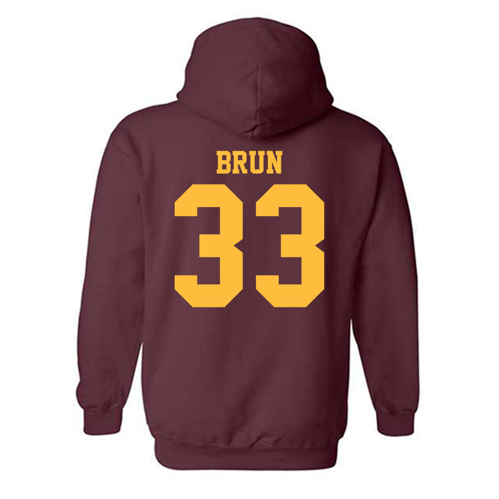 Minnesota - NCAA Football : Harrison Brun - Classic Shersey Hooded Sweatshirt-1