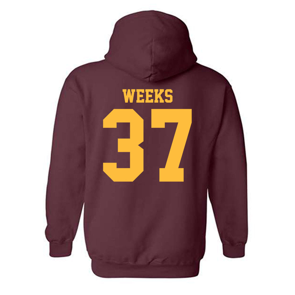 Minnesota - NCAA Football : Brady Weeks - Classic Shersey Hooded Sweatshirt