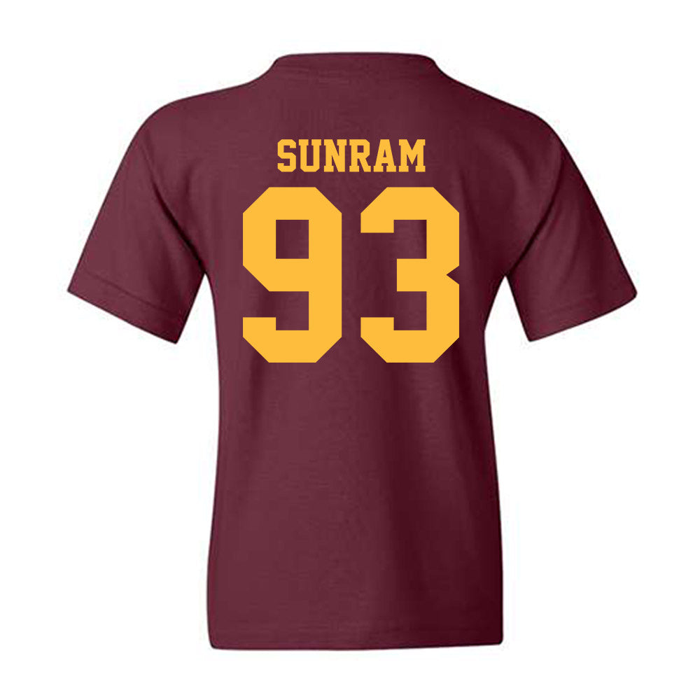Minnesota - NCAA Football : Riley Sunram - Classic Shersey Youth T-Shirt-1