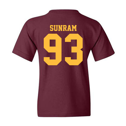 Minnesota - NCAA Football : Riley Sunram - Classic Shersey Youth T-Shirt-1