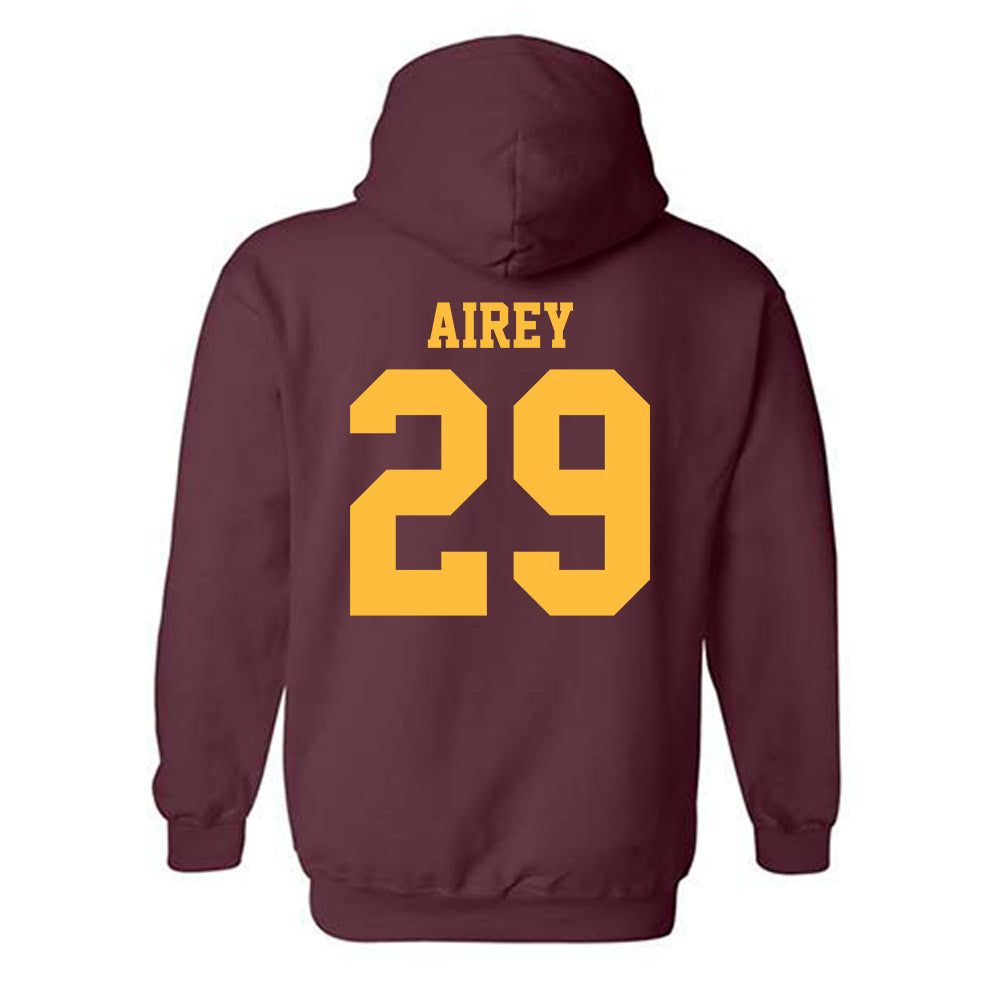 Minnesota - NCAA Men's Ice Hockey : Nathan Airey - Classic Shersey Hooded Sweatshirt-1