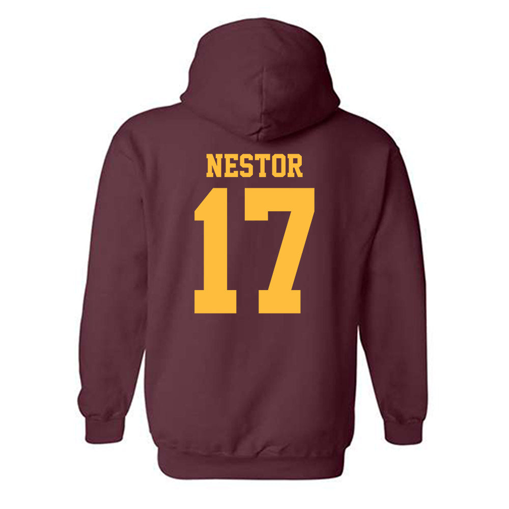 Minnesota - NCAA Football : John Nestor - Classic Shersey Hooded Sweatshirt-1