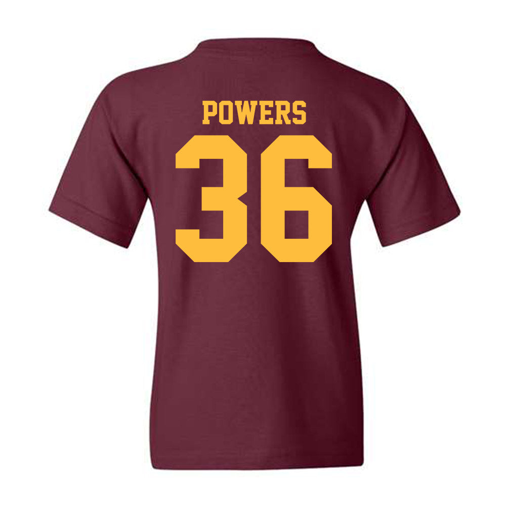 Minnesota - NCAA Football : Jackson Powers - Classic Shersey Youth T-Shirt