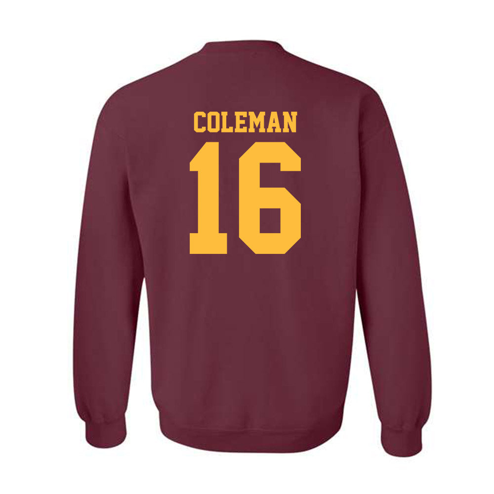 Minnesota - NCAA Football : Malachi Coleman - Classic Shersey Crewneck Sweatshirt-1