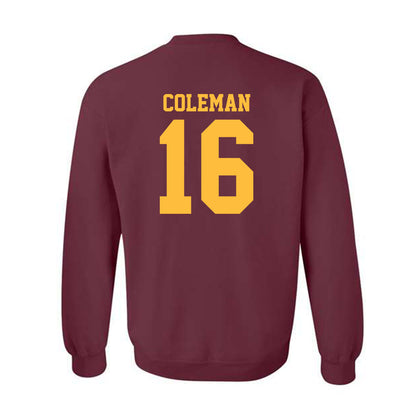 Minnesota - NCAA Football : Malachi Coleman - Classic Shersey Crewneck Sweatshirt-1