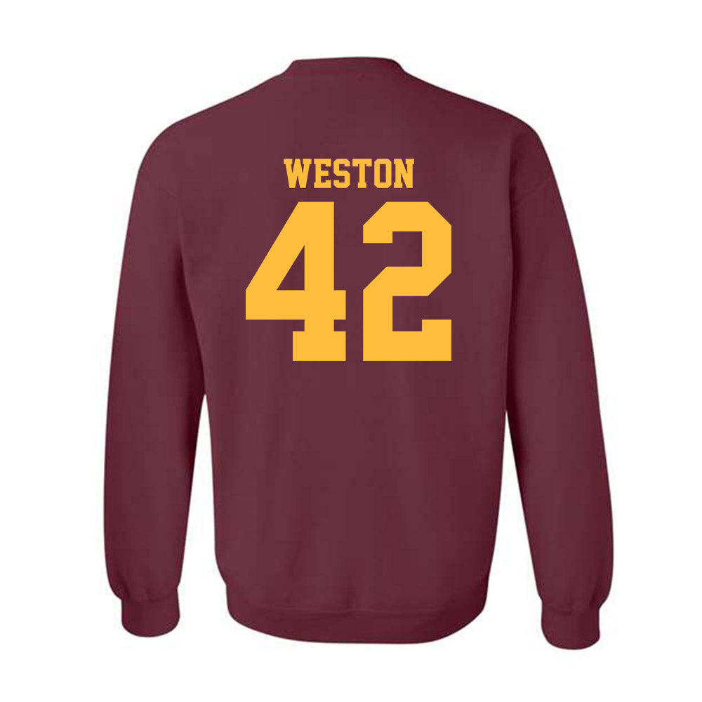 Minnesota - NCAA Football : Tom Weston - Classic Shersey Crewneck Sweatshirt-1