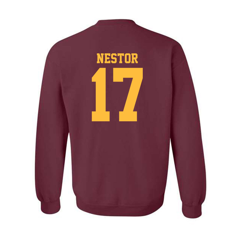 Minnesota - NCAA Football : John Nestor - Classic Shersey Crewneck Sweatshirt-1
