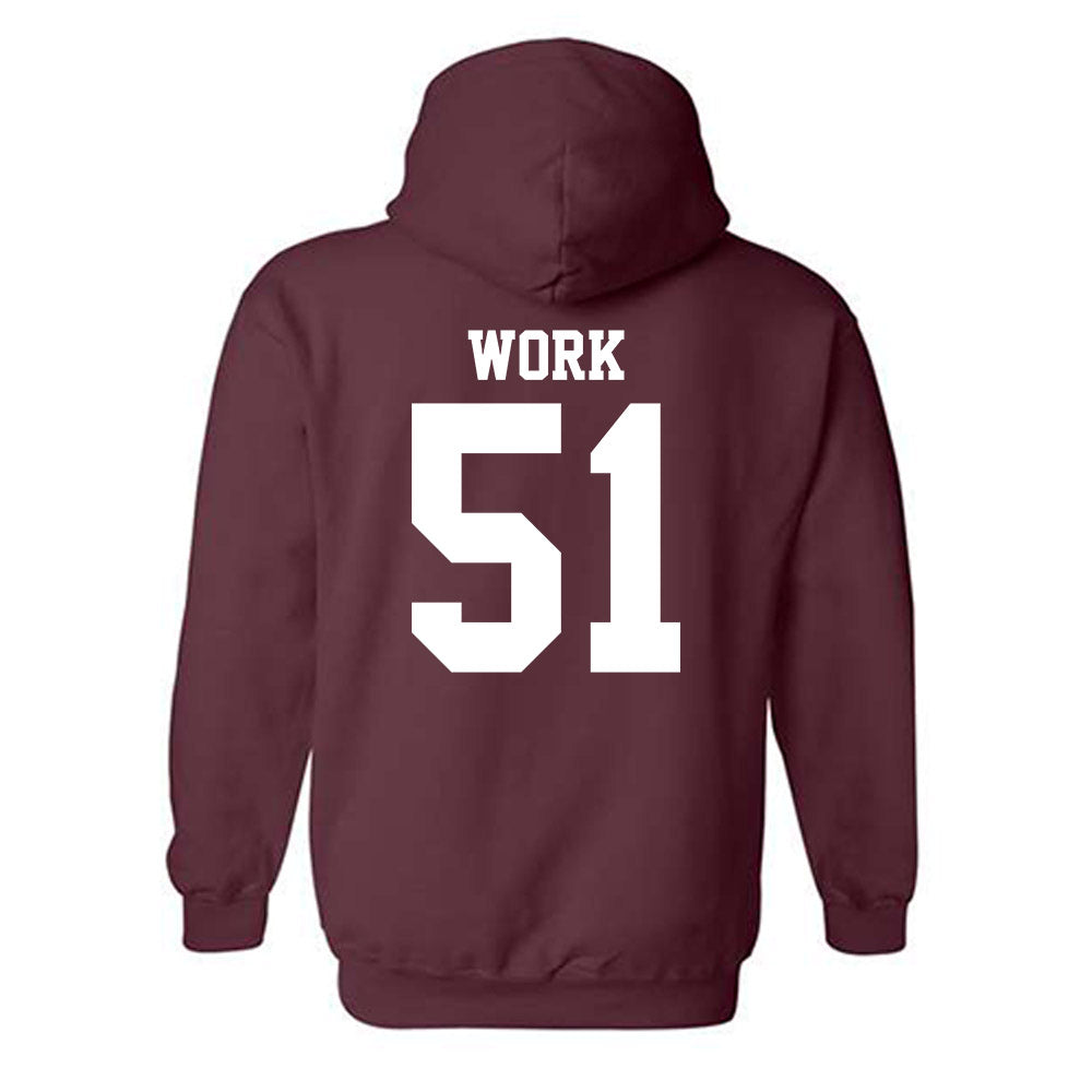 Mississippi State - NCAA Football : Luke Work - Classic Shersey Hooded Sweatshirt-1