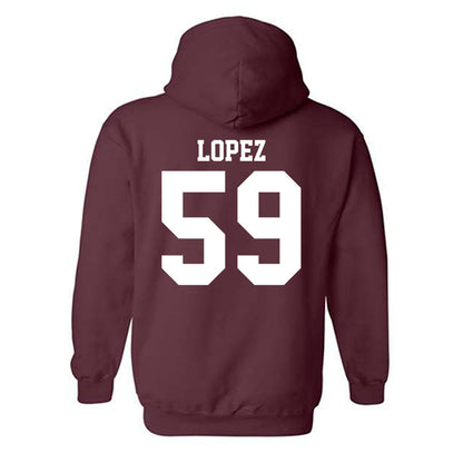 Mississippi State - NCAA Football : Alex Lopez - Classic Shersey Hooded Sweatshirt-1