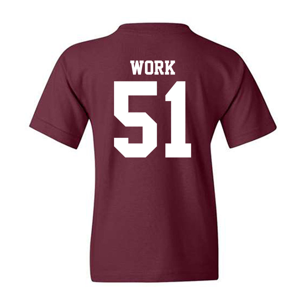 Mississippi State - NCAA Football : Luke Work - Classic Shersey Youth T-Shirt-1