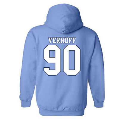 UNC - NCAA Football : Rece Verhoff - Classic Shersey Hooded Sweatshirt-1