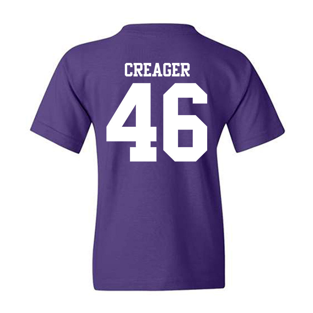 Northwestern - NCAA Football : Lincoln Creager - Classic Shersey Youth T-Shirt-1
