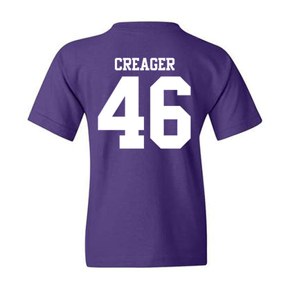 Northwestern - NCAA Football : Lincoln Creager - Classic Shersey Youth T-Shirt-1