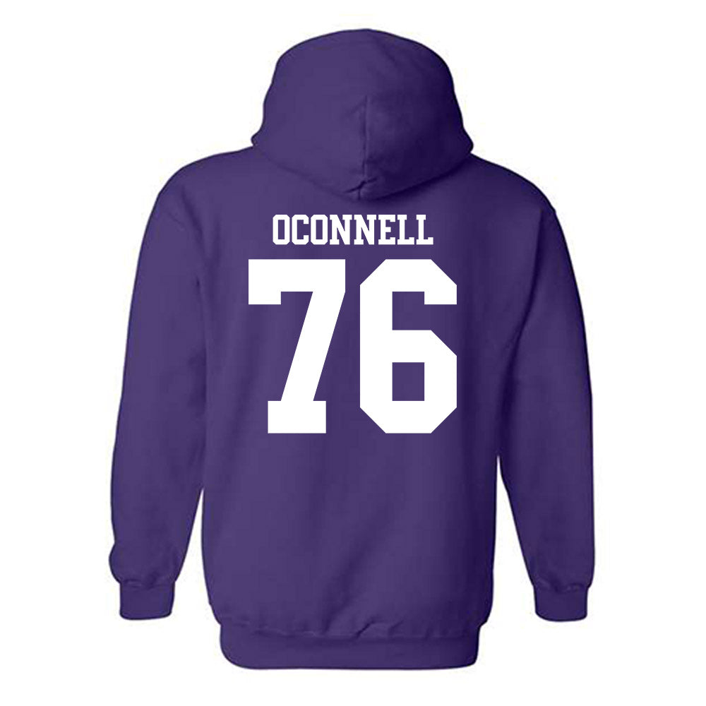 Northwestern - NCAA Football : Michael OConnell - Classic Shersey Hooded Sweatshirt-1