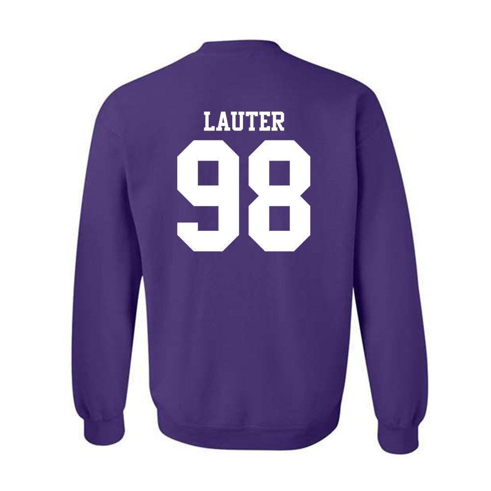 Northwestern - NCAA Football : Landon Lauter - Classic Shersey Crewneck Sweatshirt-1