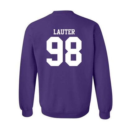 Northwestern - NCAA Football : Landon Lauter - Classic Shersey Crewneck Sweatshirt-1