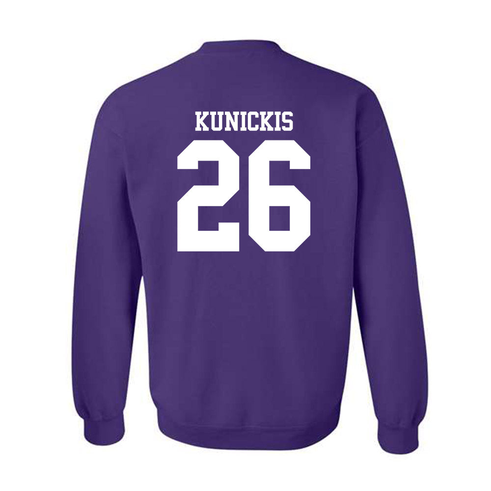 Northwestern - NCAA Football : Albert Kunickis - Classic Shersey Crewneck Sweatshirt-1