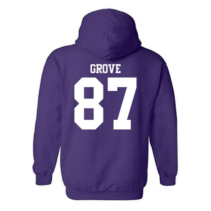 Northwestern - NCAA Football : Carson Grove - Classic Shersey Hooded Sweatshirt-1
