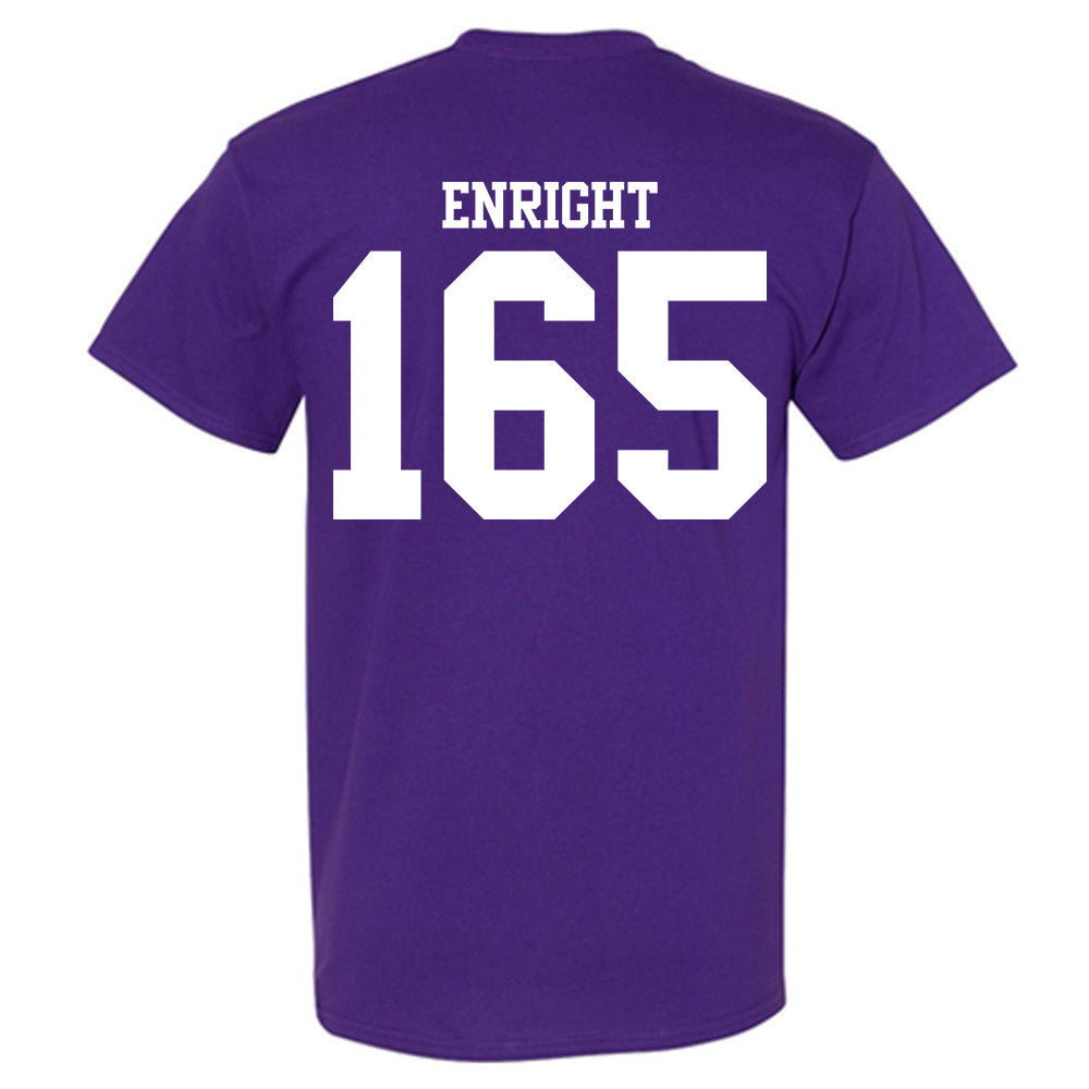 Northwestern - NCAA Wrestling : Eddie Enright - Classic Shersey T-Shirt-1