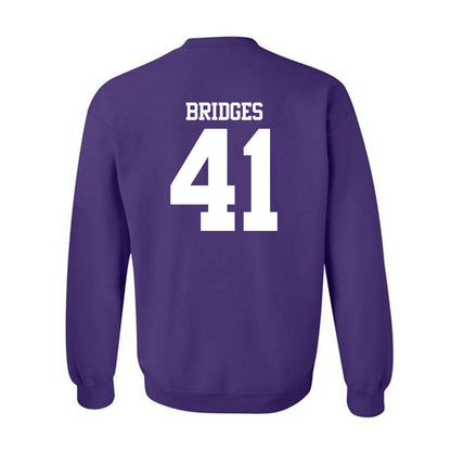 Northwestern - NCAA Baseball : Tommy Bridges - Classic Shersey Crewneck Sweatshirt-1
